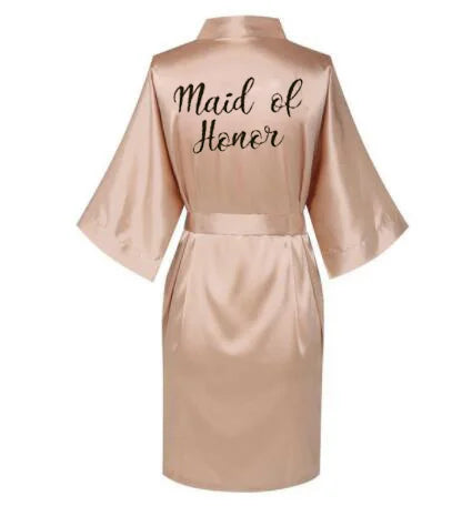 Satin Silk bride robe Wedding Robe Bridesmaid Bride Dressing Gown bridesmaid robes SP002