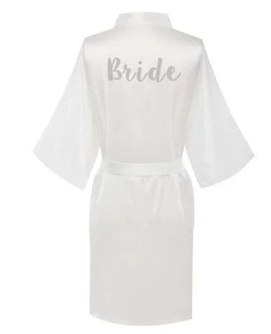 Satin Silk bride robe Wedding Robe Bridesmaid Bride Dressing Gown bridesmaid robes SP002