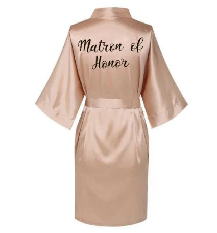 Satin Silk bride robe Wedding Robe Bridesmaid Bride Dressing Gown bridesmaid robes SP002