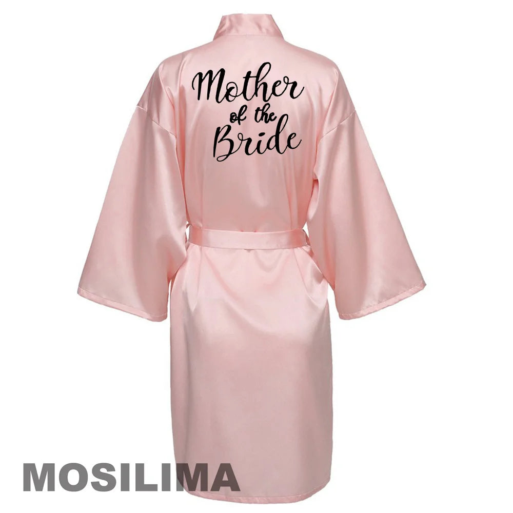 Satin Silk bride robe Wedding Robe Bridesmaid Bride Dressing Gown bridesmaid robes SP002
