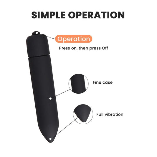 Mini Bullet Vibrator, Sex Toys, Sexy Toys, sexual toys for women, adult toys,vibrators - Single Frequency (without battery)