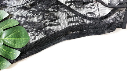 BKLD Sexy Perspective Black Lace Dress Women Summer Clothes Backless Spaghetti Strap Dress Night Club Party Dresses With Thong