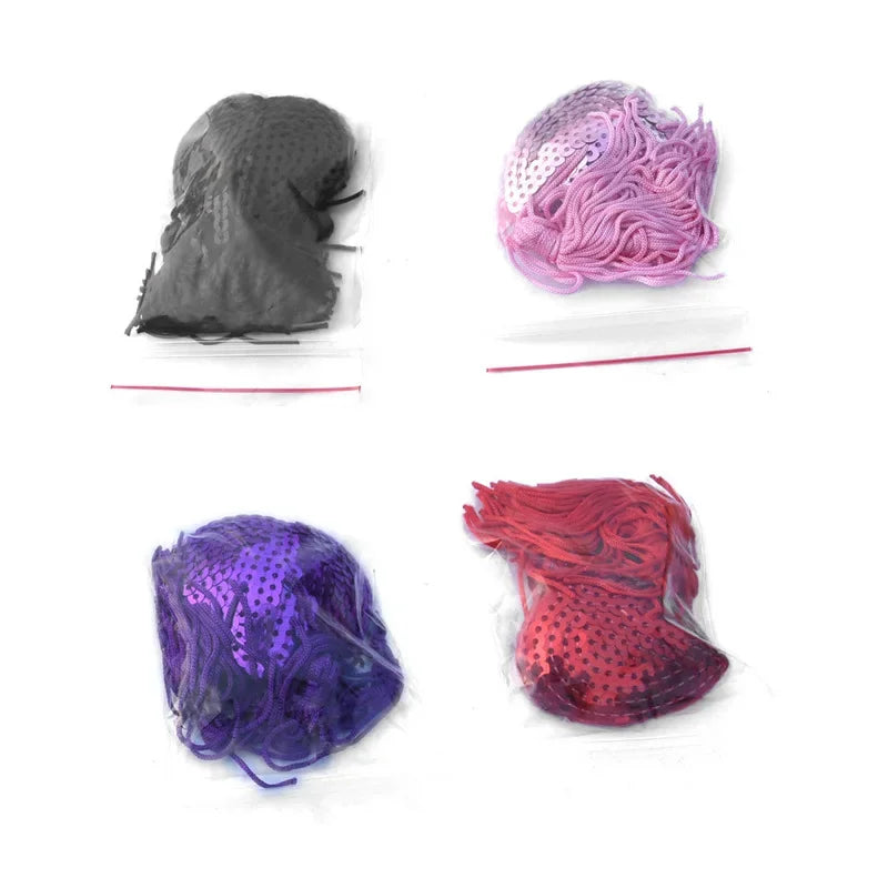 1Pair Sexy Pasties Stickers Sequin Nipple Covers with Tassels Heart Shape Nipple Stickers Pasties Wholesale Chest Stickers