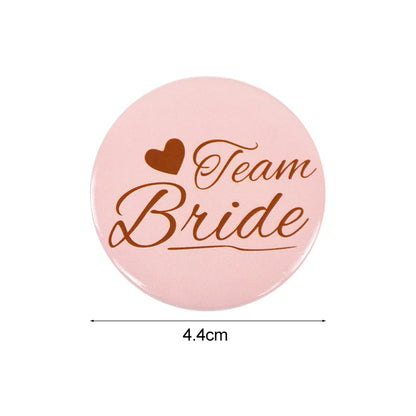 12/1pcs Bride to be Team Bride Badge for Wedding Bridal Shower Decoration Bridesmaids Gift Bachelorette Party Hen Night Supplies