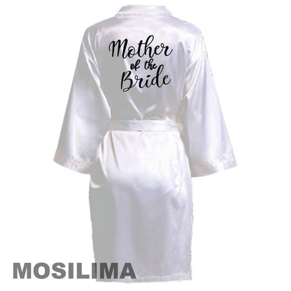Satin Silk bride robe Wedding Robe Bridesmaid Bride Dressing Gown bridesmaid robes SP002