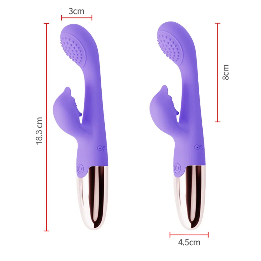 Rabbit Sucker G Spot Vibrator for Women 10 Powerful Modes Clit Vagina Stimulator Anal Plug Dildo Sex Toy Female Goods for Adults