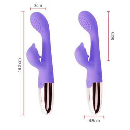 Rabbit Sucker G Spot Vibrator for Women 10 Powerful Modes Clit Vagina Stimulator Anal Plug Dildo Sex Toy Female Goods for Adults
