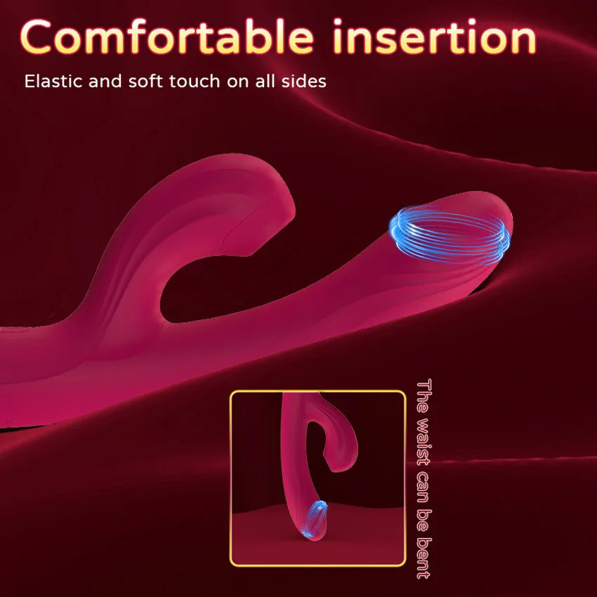 Rabbit Sucker G Spot Vibrator for Women 10 Powerful Modes Clit Vagina Stimulator Anal Plug Dildo Sex Toy Female Goods for Adults