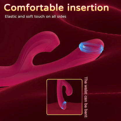 Rabbit Sucker G Spot Vibrator for Women 10 Powerful Modes Clit Vagina Stimulator Anal Plug Dildo Sex Toy Female Goods for Adults