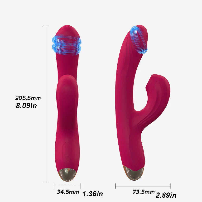 Rabbit Sucker G Spot Vibrator for Women 10 Powerful Modes Clit Vagina Stimulator Anal Plug Dildo Sex Toy Female Goods for Adults