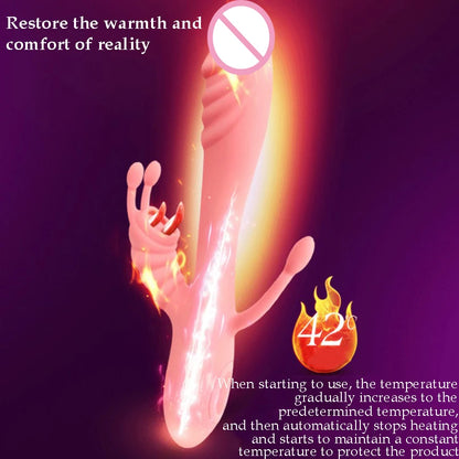 Rabbit Sucker G Spot Vibrator for Women 10 Powerful Modes Clit Vagina Stimulator Anal Plug Dildo Sex Toy Female Goods for Adults