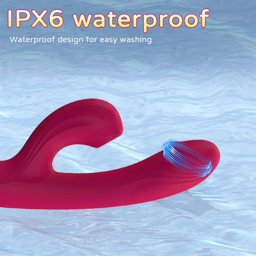 Rabbit Sucker G Spot Vibrator for Women 10 Powerful Modes Clit Vagina Stimulator Anal Plug Dildo Sex Toy Female Goods for Adults