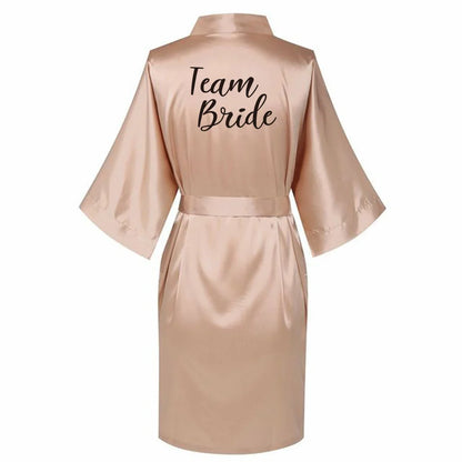 Satin Silk bride robe Wedding Robe Bridesmaid Bride Dressing Gown bridesmaid robes SP002