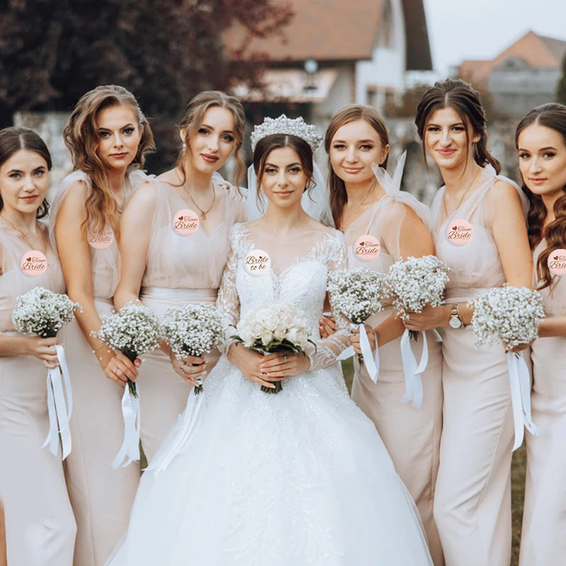 12/1pcs Bride to be Team Bride Badge for Wedding Bridal Shower Decoration Bridesmaids Gift Bachelorette Party Hen Night Supplies