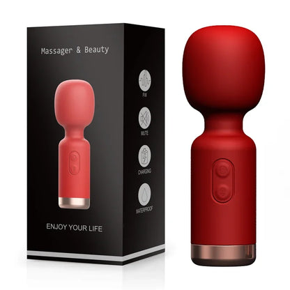 Mini AV Vibrator for Female G Spot Vibration Vagina Anal Clitoris Stimulator Dildo Vibrator Adult Sex Toy for Women Masturbation