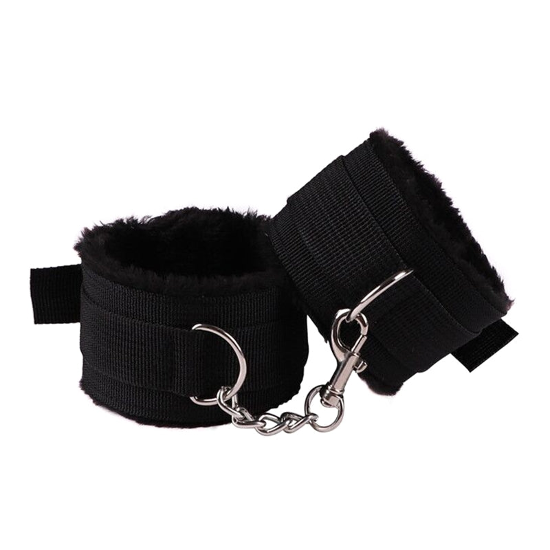 10PCS BDSM Bed Restraints Sex Toy Kits Handcuffs 18+ Adult Sex Game Sexy Suit Nipple Clipper Mouth Gag Whip Sex Feather Soft SM