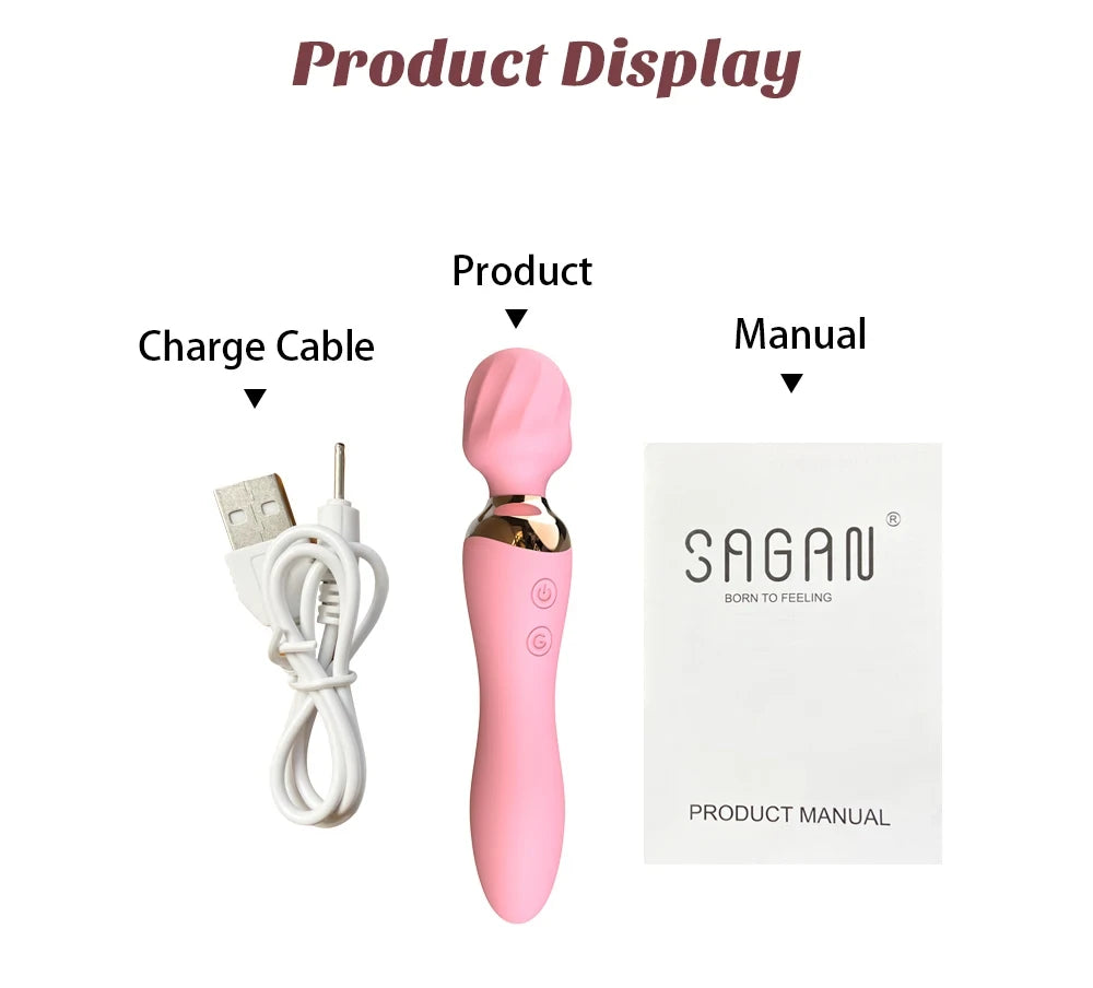 10 Speeds Powerful Female Vibrator AV Magic Wand G-Spot Massager Sex Toys Women Clitoris Stimulate Things for Adults Supplies