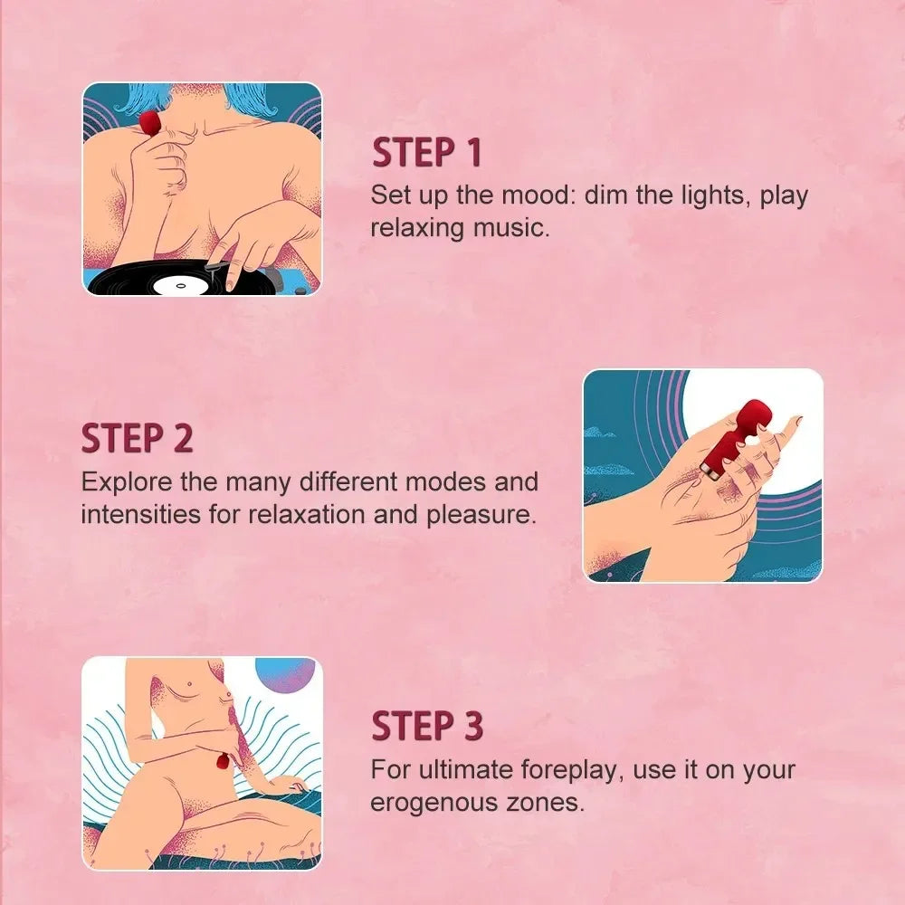 Mini AV Vibrator for Female G Spot Vibration Vagina Anal Clitoris Stimulator Dildo Vibrator Adult Sex Toy for Women Masturbation