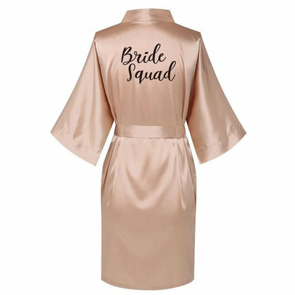 Satin Silk bride robe Wedding Robe Bridesmaid Bride Dressing Gown bridesmaid robes SP002