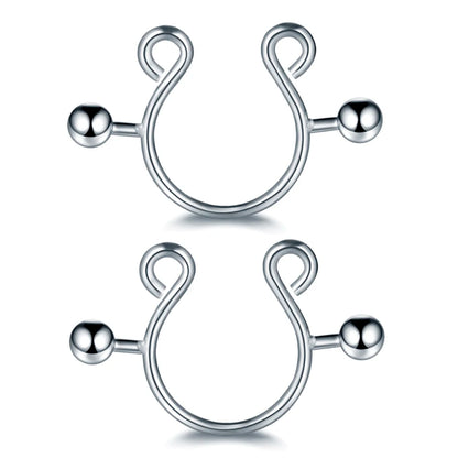 2pcs/lot Surgical Steel Fake Sexy Nipple Clip Rings Charm Faux Nipple Shield Non Piercing Rings Body Jewelry for Women Gift