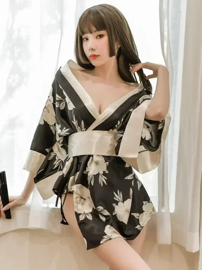 Maid Cosplay Bunny Kimono Lace Rabbit Woman Set Anime Costumes Waitress Uniform Comic Show Apparel Backless Sleepwear Gowns