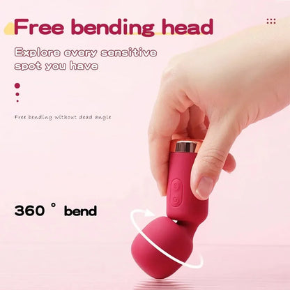 Mini AV Vibrator for Female G Spot Vibration Vagina Anal Clitoris Stimulator Dildo Vibrator Adult Sex Toy for Women Masturbation