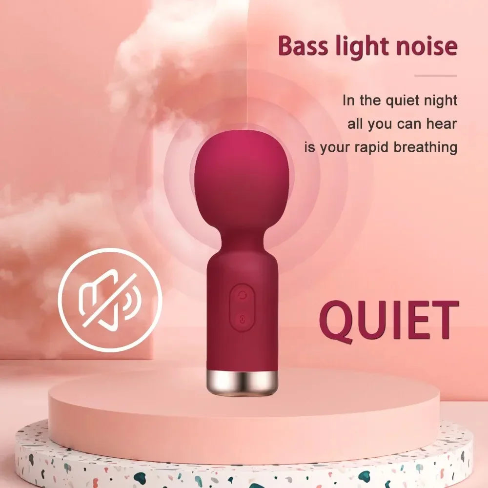 Mini AV Vibrator for Female G Spot Vibration Vagina Anal Clitoris Stimulator Dildo Vibrator Adult Sex Toy for Women Masturbation