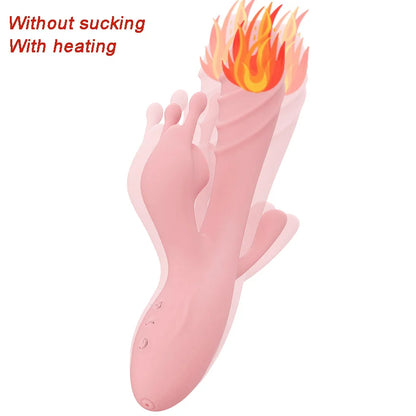 Rabbit Sucker G Spot Vibrator for Women 10 Powerful Modes Clit Vagina Stimulator Anal Plug Dildo Sex Toy Female Goods for Adults
