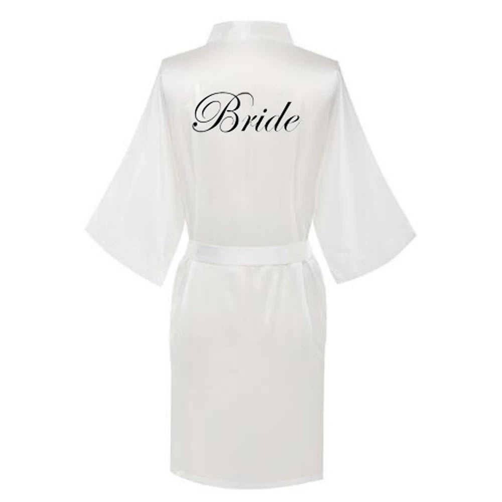 Satin Silk bride robe Wedding Robe Bridesmaid Bride Dressing Gown bridesmaid robes SP002