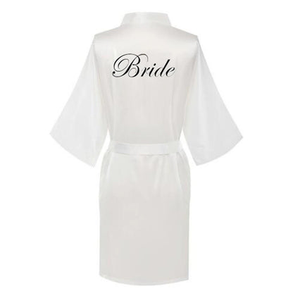 Satin Silk bride robe Wedding Robe Bridesmaid Bride Dressing Gown bridesmaid robes SP002