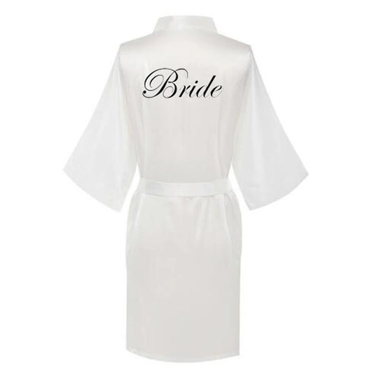 Satin Silk bride robe Wedding Robe Bridesmaid Bride Dressing Gown bridesmaid robes SP002