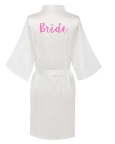 Satin Silk bride robe Wedding Robe Bridesmaid Bride Dressing Gown bridesmaid robes SP002