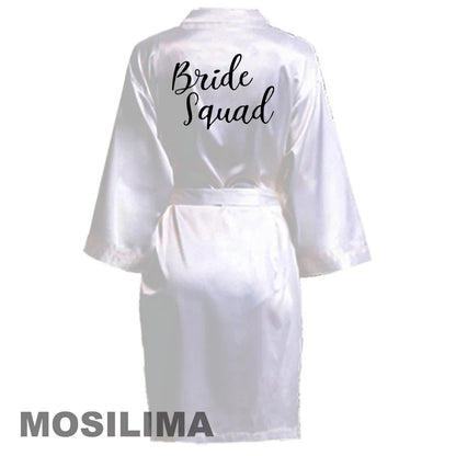Satin Silk bride robe Wedding Robe Bridesmaid Bride Dressing Gown bridesmaid robes SP002