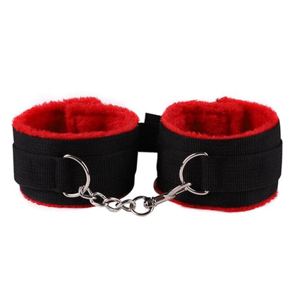 10PCS BDSM Bed Restraints Sex Toy Kits Handcuffs 18+ Adult Sex Game Sexy Suit Nipple Clipper Mouth Gag Whip Sex Feather Soft SM