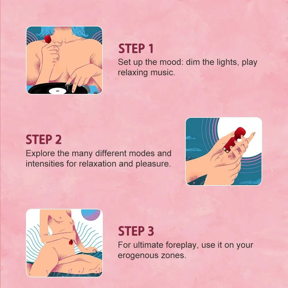 Mini AV Vibrator for Female G Spot Vibration Vagina Anal Clitoris Stimulator Dildo Vibrator Adult Sex Toy for Women Masturbation